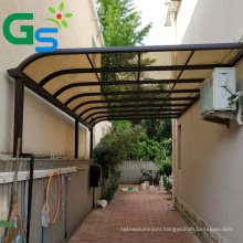 Customized Gazebo Outdoor Balcony Villa Plastic Solid Sheet With Aluminum Alloy Canopy Awning